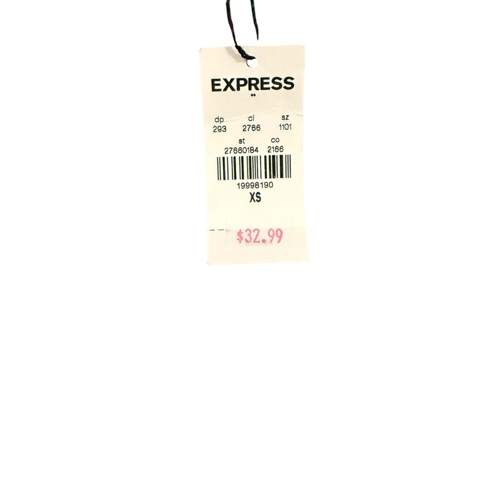 Express Women's Black and White Patterned Skirt - Picture 3 of 3
